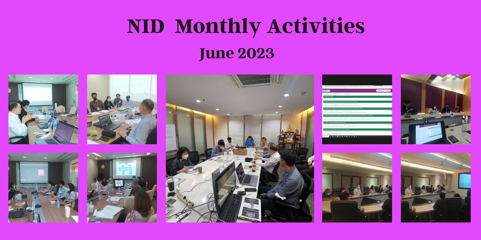 NID Monthly Activities  June 2023