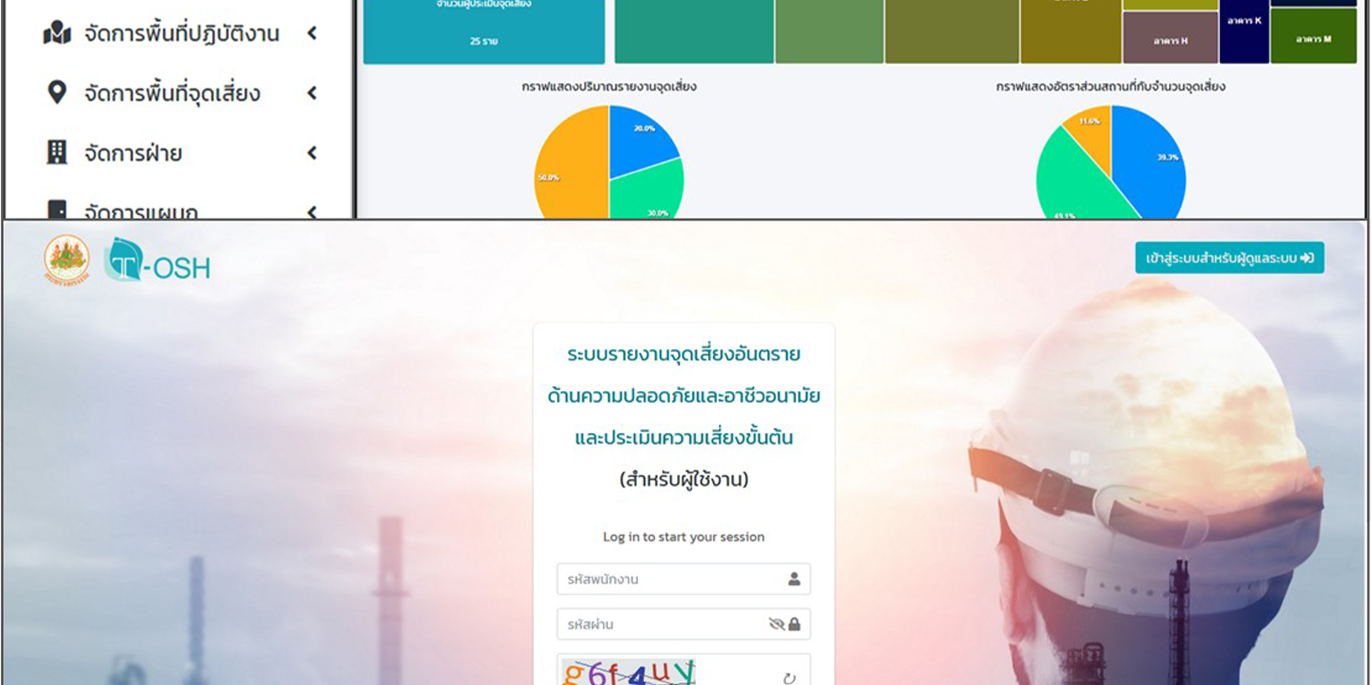 ระบบรายงานจุดเสี่ยงอันตราย ด้านความปลอดภัยและอาชีวอนามัย และ ประเมินความเสี่ยงขั้นต้น